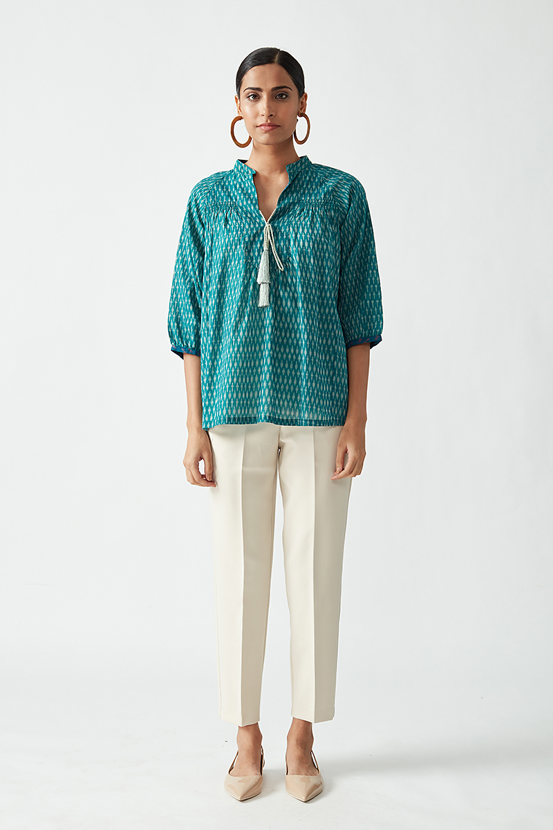 Asika handloom Ikat top